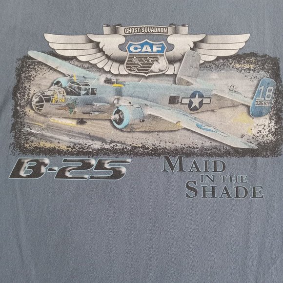 Ghost Squadron CAF B25 Made In the Shade T-shirt Size Large - Picture 5 of 12